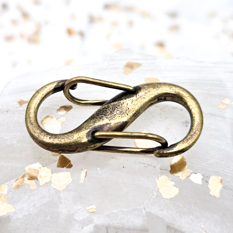 Tibetan Style Antique Bronze S Snap Carabiner Clasp