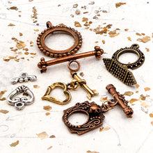 Load image into Gallery viewer, Mixed Metal Toggle Clasps - 5pcs
