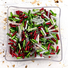 Load image into Gallery viewer, Christmas Party 11/0 Bugle Seed Bead Mix
