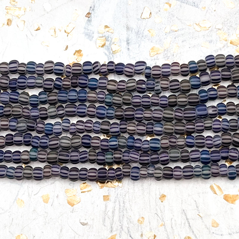 6/0 Striped Seed Bead Hank