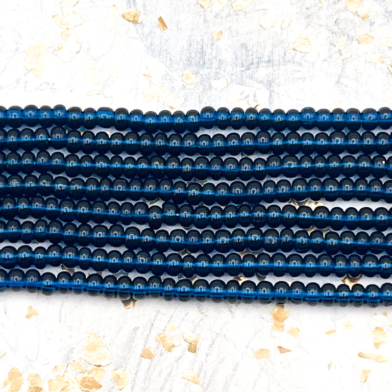 6/0 Midnight Blue Seed Bead Hank