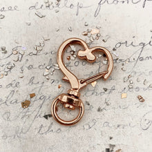 Load image into Gallery viewer, Gold Swivel Heart Clasp
