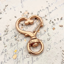 Load image into Gallery viewer, Gold Swivel Heart Clasp
