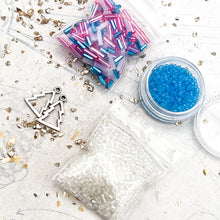 Load image into Gallery viewer, Ice Princess Pines 11/0 Seed Bead Fringe Earring Mix
