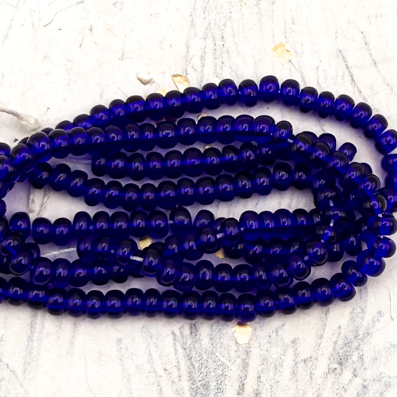 6/0 Cobalt Blue Seed Bead Hank