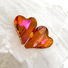 Load image into Gallery viewer, 12mm Astral Pink Wild Heart Premium Crystal Charm Pairs
