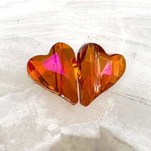 Load image into Gallery viewer, 12mm Astral Pink Wild Heart Premium Crystal Charm Pairs
