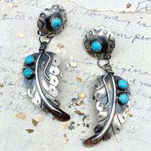 Load image into Gallery viewer, Leaf Sterling Silver Earrings - Tucson Find
