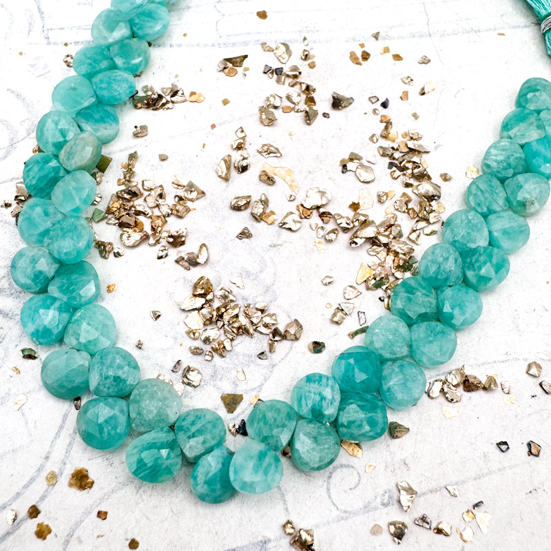 Amazonite Gemstone Teardrop Bead Strand