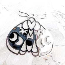Load image into Gallery viewer, Silver Moth Pendant Charm
