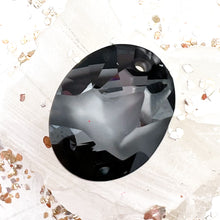 Load image into Gallery viewer, 26mm Silver Night Premium Austrian Crystal Kaputt Pendant
