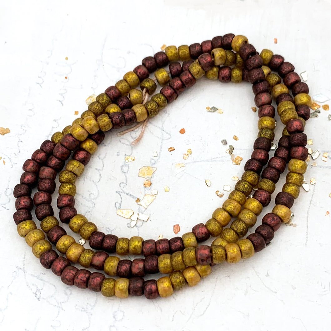 6/0 Cheer for the Home Team Picasso Mixed Seed Bead Strand