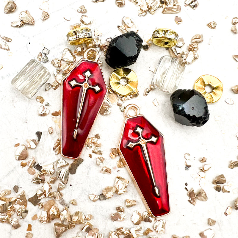 Dracula's Coffin Earring Kit