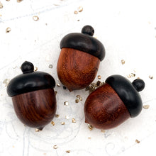 Load image into Gallery viewer, Wooden Acorn Storage Case Pendant
