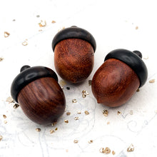 Load image into Gallery viewer, Wooden Acorn Storage Case Pendant
