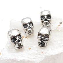 Load image into Gallery viewer, Large Hole Skull Bead Set - 4 pcs
