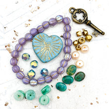 Load image into Gallery viewer, Thistle - Love is the Key Faceted Melon Bead Bracelet Kit
