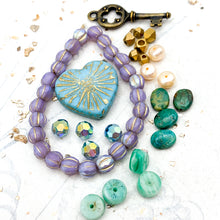 Load image into Gallery viewer, Thistle - Love is the Key Faceted Melon Bead Bracelet Kit
