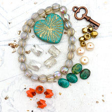 Load image into Gallery viewer, Silky - Love is the Key Faceted Melon Bead Bracelet Kit
