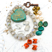 Load image into Gallery viewer, Silky - Love is the Key Faceted Melon Bead Bracelet Kit
