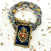 Load image into Gallery viewer, Royal Blue Heart Pendant Necklace- Paris Find
