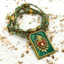 Load image into Gallery viewer, Emerald Heart Pendant Necklace- Paris Find
