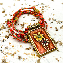 Load image into Gallery viewer, Orange Flower Pendant Necklace- Paris Find
