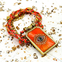 Load image into Gallery viewer, Orange Eye Pendant Necklace- Paris Find
