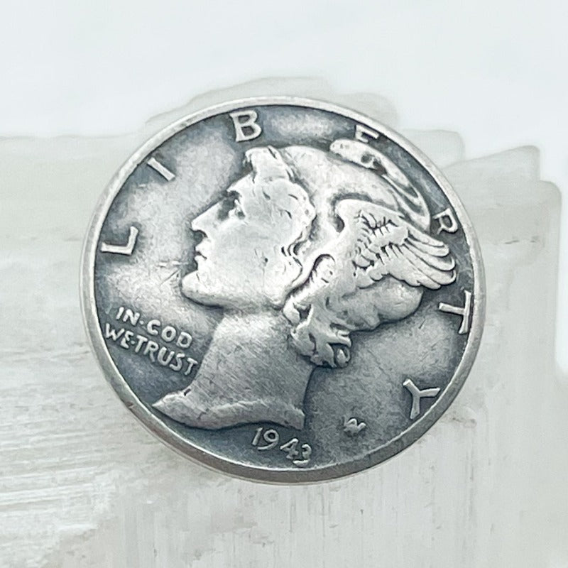 Mercury Dime Button