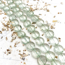 Load image into Gallery viewer, Green Amethyst Faceted Round Gemstone Bead Strand
