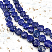 Load image into Gallery viewer, Lapis Faceted Round Gemstone Bead Strand
