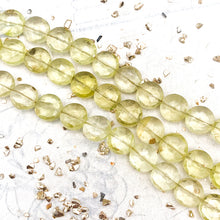 Load image into Gallery viewer, Lemon Quartz Faceted Round Gemstone Bead Strand
