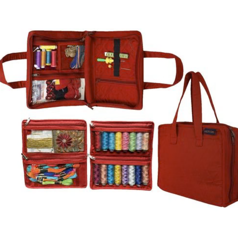 Red - Travel Craft Tote