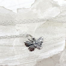 Load image into Gallery viewer, Sterling Silver Small Butterfly Necklace
