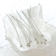 Load image into Gallery viewer, Sterling Silver Head Pin-10 pcs
