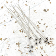 Load image into Gallery viewer, Sterling Silver Granulated Head Pin - 10 pcs
