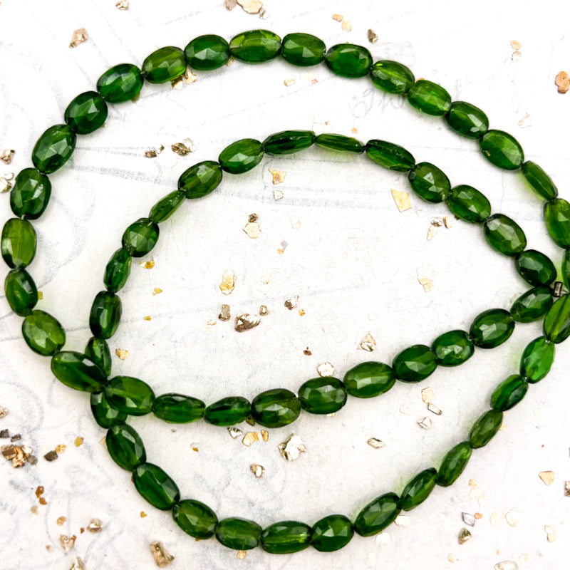 Chrome Diopside Gemstone Bead Strand