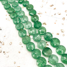 Load image into Gallery viewer, Green Strawberry Quartz Faceted Round Gemstone Bead Strand
