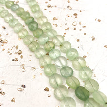 Load image into Gallery viewer, Prehnite Faceted Round Gemstone Bead Strand
