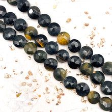 Load image into Gallery viewer, Golden Obsidian Faceted Round Gemstone Bead Strand
