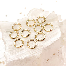 Load image into Gallery viewer, 14K Shiny Gold Plated Jump Rings - 10 pcs
