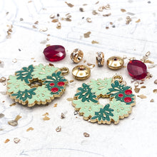 Load image into Gallery viewer, Holiday Wreath Earring Kit
