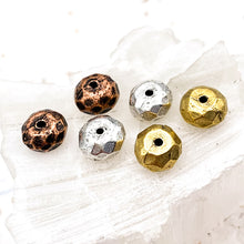 Load image into Gallery viewer, Faceted Metal Bead Pairs - 3 Pairs
