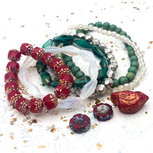 Load image into Gallery viewer, Christmas Lovers Czech Bead Strand Set
