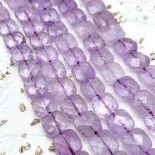 Load image into Gallery viewer, Light Amethyst Gemstone Faceted Bead Strand
