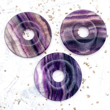 Load image into Gallery viewer, Fluorite Donut Focal Pendant
