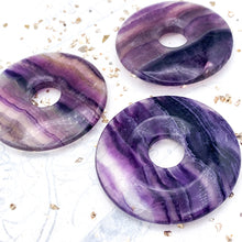 Load image into Gallery viewer, Fluorite Donut Focal Pendant
