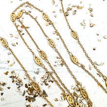 Load image into Gallery viewer, Little Matte Golden Filigree Chain - 12 inches
