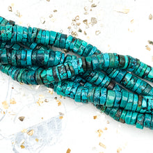 Load image into Gallery viewer, 6-8mm Turquoise Heishi Strand
