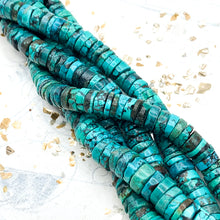 Load image into Gallery viewer, 6-8mm Turquoise Heishi Strand
